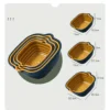 Baskom Cuci Sayur Buah 3in1 + Saringan Peniris Air | Set 3 Pcs Vegetable Basin Multifungsi - Gambar 2