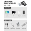 Konektor USB 3.2 Type-C Female to USB Male OTG Adapter 90° L Shape Data Transfer 10Gbps Charger Cepat - Gambar 6