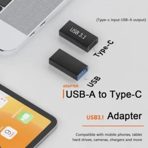 Adapter USB 3.0 Female ke USB-C Female – Fast Charging & Transfer Data Stabil