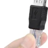 2 PCS Adapter RJ45 Male to USB Female Ethernet Converter untuk Modem ADSL Router Kamera Jaringan - Gambar 2