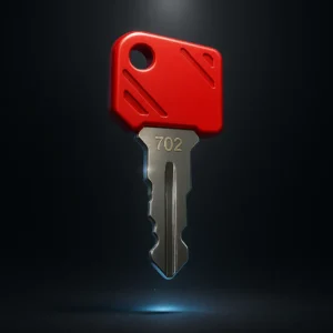 Kunci Forklift Jungheinrich 702 Merah – Ignition Key Komatsu 702 Electric Stapler