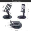 Holder HP & Tablet Rotasi 360° Dudukan Ponsel Lipat Portable Besi Metal Stand - Gambar 6
