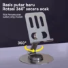 Holder HP & Tablet Rotasi 360° Dudukan Ponsel Lipat Portable Besi Metal Stand - Gambar 8