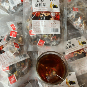 Teh Herbal Ginseng Mulberry Kurma Merah Goji Berry Meningkatkan Stamina 10 Sachet