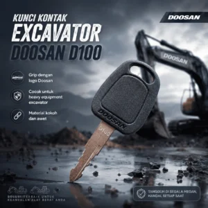 Doosan D100 Ignition Key Excavator Daewoo DH60 Develon Kunci Kontak Alat Berat Heavy Equipment