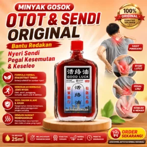 Minyak Herbal Nyeri Lutut Sakit Pinggang Rematik 25ml | Minyak Gosok Otot & Sendi Original