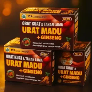 Urat Madu Ginseng Korea Original Isi 10 Sachet | Suplemen Herbal Pria Penambah Stamina & Energi